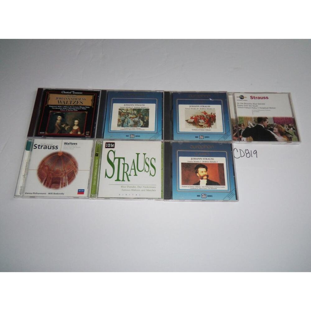 Strauss 7 CD Lot Piano Orchestra Symphony Concerto Collection -0618CD819